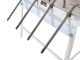 Grifo 4 attacchi - Riempitrice manuale con beccucci inox e serbatoio in plastica