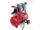 GeoTech S-AC 24.8.10 - Compressore aria elettrico silenziato 24 lt oilless - Motore 1 hp
