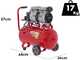 GeoTech S-AC 24.8.10 - Compressore aria elettrico silenziato 24 lt oilless - Motore 1 hp