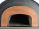 AgriEuro Cibus Inox 800 - Forno a legna da esterno con camera &Oslash; 80, capacit&agrave; cottura 5 pizze