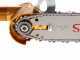 Sega a catena pneumatica Sbaraglia Turbo con lama carving 8&quot; - seghetto potatore a 7 Alette