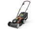 Worx WG779E - Tagliaerba a batteria - 2x20V/2,5Ah - Taglio 34 cm