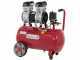 GeoTech S-AC 50-10-15C - Compressore aria elettrico silenziato 50 lt oilless - motore 1.5 HP