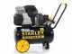 Stanley Sil Air 244/24 - Compressore aria elettrico carrellato - 1.5 HP - 24 lt oilless - Silenziato