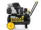 Stanley Sil Air 244/24  - Compressore aria elettrico monofase silenziato, oil-less - Motore 1.5 HP - 24 lt