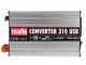 Telwin Converter 310 - Convertitore inverter USB di corrente da 12V DC a 230V AC - 2 porte USB - 300w