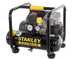 Stanley Vento Rollcage OL244/6 PCM - Compressore aria elettrico monofase silenziato, oil-less - Motore 1.5 HP - 6 lt
