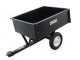GeoTech TC3080D - carrello ribaltabile per trattorino in metallo - cassone cm 97x76(h 33 cm)