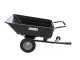 GeoTech TC3080PL - carrello trainato per trattorino - rimorchio con vasca in plastica - 121x93(h 29 cm)