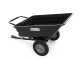 GeoTech TC3080PL - carrello trainato per trattorino - rimorchio con vasca in plastica - 121x93(h 29 cm)