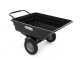 GeoTech TC3080PL - carrello trainato per trattorino - rimorchio con vasca in plastica - 121x93(h 29 cm)