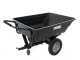 GeoTech TC3080PL - carrello trainato per trattorino - rimorchio con vasca in plastica - 121x93(h 29 cm)