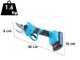 Wortex Piranha 30-M - Forbice elettrica da potatura - 18V 2Ah - Diametro di taglio 27mm