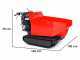 Ama TAG500TD - Motocarriola cingolata cassone dumper idraulico 500Kg