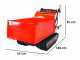 Ama TAG500T - Motocarriola cingolata cassone estensibile - Portata 500Kg
