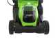 Greenworks G40LM41 - Tagliaerba a batteria 40V - SENZA BATTERIA e CARICABATTERIA