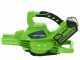 Soffiatore - Aspiratore a batteria Greenworks GD40BV