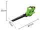 Soffiatore - Aspiratore a batteria Greenworks GD40BV