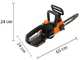 Worx WG322E.1 - Elettrosega a batteria 20V 2 Ah - Lama da 25cm