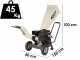 BlackStone GBK 600 - Biotrituratore a scoppio - Motore benzina 7 HP