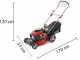 GeoTech-Pro S46-140BG - Tosaerba a scoppio semovente - 2in1: raccolta + scarico posteriore