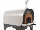 Forno a legna da esterno Cibus Inox 1000 con camera &Oslash;100 - 6 pizze