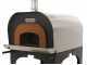 Forno a legna da esterno Cibus Inox 1000 con camera &Oslash;100 - 6 pizze