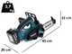 Makita DUC122 LXT - Elettrosega a batteria 18V 3Ah - Lama da 11.5cm