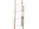 Marchetti Azzurra A2 A208, 2x8 gradini, 4.15 m - Scala in alluminio allungabile - Altezza stimata operativa 5.15 m