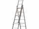 Marchetti Azzurra A3 A308, 3x8 gradini, 5.85 m - Scala in alluminio allungabile - Altezza stimata operativa 6.85 m
