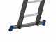 Marchetti Azzurra A3 A308, 3x8 gradini, 5.85 m - Scala in alluminio allungabile - Altezza stimata operativa 6.85 m