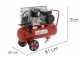 Geotech-Pro BACP50-8-2 - Compressore aria elettrico a cinghia - Motore 2 HP - 50 litri - potenza 8 bar