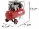 GeoTech-Pro BACP100-10-3 - Compressore aria elettrico a cinghia - Motore 3 HP - 100 lt - 10 bar