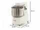 Seven Italy GHR 50 - Impastatrice a spirale - 230V - Con ruote e Timer