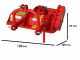 Trinciaerba per trattore Fu Top 112 M - Serie leggera - Spostamento manuale