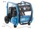 ABAC PORTABLE ROLLCAGE OS20P - Compressore aria elettrico monofase silenziato, oil-less - Motore 2 HP - 9 lt
