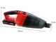 Einhell TE-VC 18 Li - Aspirapolvere a batteria portatile - 18V - SENZA BATTERIE E CARICABATTERIE