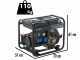 BlackStone OFB 8500 D-ES - Generatore di corrente diesel con AVR 6.3 kW - Continua 6.0 kW Monofase