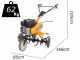 Stiga SRC 685 RG - Motozappa a benzina 6 HP - Motore Stiga TM 60 182cc