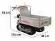 Efco TN 3400 K - Motocarriola cingolata cassone estensibile - Portata 350Kg
