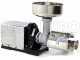 Reber 9000NP - Passapomodoro N.5 INOX - Motore ad induzione professionale da 1200 W - Motoriduttore con ingranaggi in acciaio
