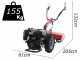 Ginko R710 EKO - Motocoltivatore diesel - Loncin D404F - Avviamento elettrico