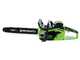 Greenworks GD40CS18 - Elettrosega 40V - SENZA BATTERIA e CARICABATTERIA
