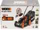 Worx WG779E.1 - Tagliaerba a batteria - 2x20V/4Ah - Taglio 34 cm