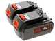 Black &amp; Decker BCMW33184L2-QW - Tagliaerba a batteria 2x18V/4Ah + in omaggio batteria 18V 2Ah - Taglio 33 cm