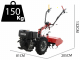 Ginko R710 EKO - Motocoltivatore diesel - Kohler KD15-440 - Avviamento elettrico