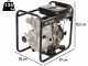 BlackStone BD-ST 10000ES - Motopompa diesel per acque nere sporche - Raccordi 100 mm
