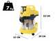 Karcher WD 3 Premium Battery 36 V - Aspirapolvere multiuso a batteria 36V 2.5Ah - Solidi liquidi e soffiatore