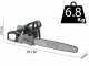 Alpina ACS 50 - Motosega a scoppio da taglio - Lama da 50cm