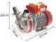 Rover Novax 40-M - Pompa elettrica da travaso in lega antiossidante - Monofase - 230V